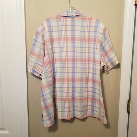 ALFRED DUNNER Woman 20W  Button Down Plaid Shirt Blouse RN 19232 - Picture 2 of 8